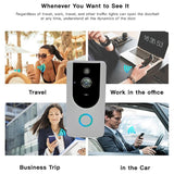 Smart Wifi Video Doorbell With Night Vision - Remote Monitoring-1915196544722800645