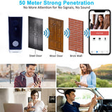 Smart Wifi Video Doorbell With Motion Detection & Two-Way Intercom - White-1915196624896921603