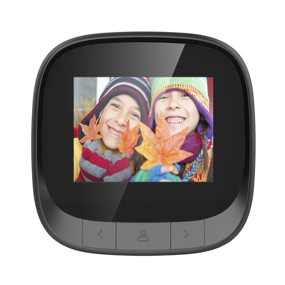 2.4 Tft Screen Digital Door Viewer With Infrared Night Vision & Wide Angle - Black-1915196766643425281