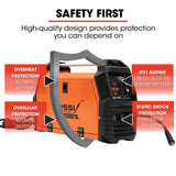NNEMB 140A MIG/MAG/MMA/ARC/TIG Multi-Purpose Welder MIG-140, Flux/Solid Wire/CO2 Or Argon Gas