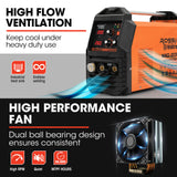 NNEMB 200A MIG/MAG/MMA/ARC/TIG Multi-Purpose Welder MIG-200, Flux/Solid Wire/CO2 Or Argon Gas