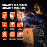 NNEMB 200A MIG/MAG/MMA/ARC/TIG Multi-Purpose Welder MIG-200, Flux/Solid Wire/CO2 Or Argon Gas