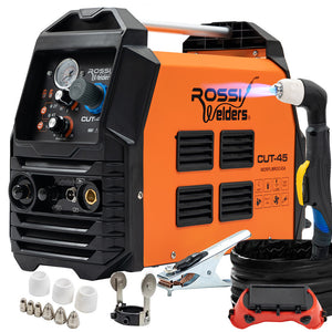 NNEMB 45A Plasma Cutter, Non-Touch Pilot ARC for Easy Cuts of Painted or Rusty Metals, DC Inverter Cutting Machine, Compressed Air