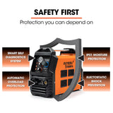 NNEMB 45A Plasma Cutter, Non-Touch Pilot ARC for Easy Cuts of Painted or Rusty Metals, DC Inverter Cutting Machine, Compressed Air