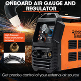 NNEMB 45A Plasma Cutter, Non-Touch Pilot ARC for Easy Cuts of Painted or Rusty Metals, DC Inverter Cutting Machine, Compressed Air