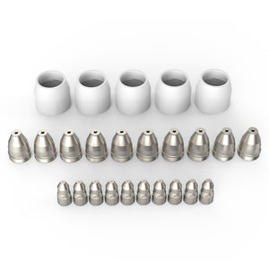 NNEMB 25pc Consumables Kit to Suit P-80 Plasma Cutter Torch, Includes Tips, Electrodes