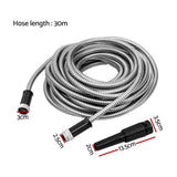 NNEDSZ Water Hose Stainless Steel 30M with SpNozzle