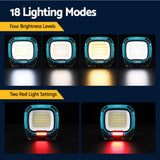 NNEDSZ Work Light Torch Rechargeable USB Cordless Magnetic LED Lamp Charging