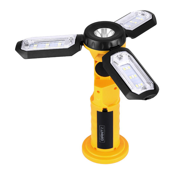 NNEDSZ Work Light Rechargeable USB Cordless LED Lamp Hook Rotation Folding