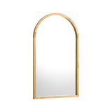 NNEED Wall Mounted Mirror Wooden Frame Arched 86 x 50cm