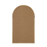 NNEED Wall Mounted Mirror Wooden Frame Arched 86 x 50cm