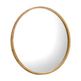 NNEED Wall Mounted Mirror with Wood Frame 80cm Round