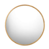 NNEED Wall Mounted Mirror with Wood Frame 90cm Round