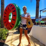 NNEOBA Watermelon Swimming Ring Inflatable Pool Float