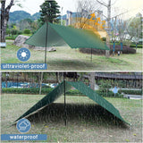 NNEOBA Waterproof Camping Tarp Sunshade UV Protection Tent (Green)