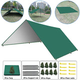 NNEOBA Waterproof Camping Tarp Sunshade UV Protection Tent (Green)