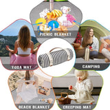 NNEOBA Waterproof Picnic Blanket with Carry Strap for Outdoor Activities