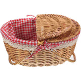 NNEOBA Rustic Woven Storage Basket with Handles for Home Decor