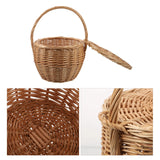 NNEOBA Wicker Woven Picnic Basket with Handle
