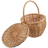 NNEOBA Wicker Woven Picnic Basket with Handle