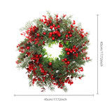 NNEOBA Winter Berry Christmas Wreath - Large Eucalyptus Garland