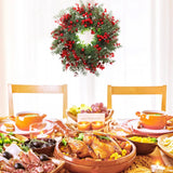 NNEOBA Winter Berry Christmas Wreath - Large Eucalyptus Garland