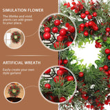 NNEOBA Winter Berry Christmas Wreath - Large Eucalyptus Garland