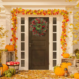 NNEOBA Winter Berry Christmas Wreath - Large Eucalyptus Garland