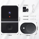 NNEOBA Wireless Doorbell WiFi Camera with Night Vision & Voice Intercom