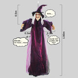 NNEOBA Voice-Activated Glowing Witch Ghost Halloween Decor