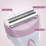 NNEOBA USB Rechargeable Women’s Electric Razor Full-Body Hair Removal  Pink