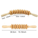 NNEOBA Wooden Therapy Massage Roller – 2-Piece Set