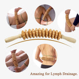 NNEOBA Wooden Therapy Massage Roller – 2-Piece Set