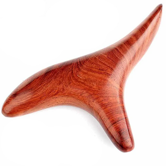 NNEOBA 2Pcs Wood Therapy Gua Sha Massage Tool Brown