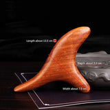 NNEOBA 2Pcs Wood Therapy Gua Sha Massage Tool Brown