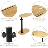 NNEOBA Bamboo Adjustable Bathtub Side Tray Table Caddy