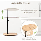 NNEOBA Bamboo Adjustable Bathtub Side Tray Table Caddy