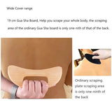 NNEOBA 2pcs Wooden Gua Sha Scraping Massage Tool Beech Wood Natural