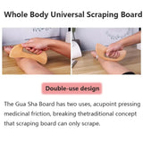 NNEOBA 2pcs Wooden Gua Sha Scraping Massage Tool Beech Wood Natural