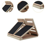NNEOBA Wooden Slant Board - 4 Angle Yoga Accessory