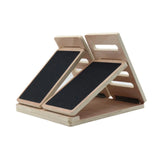 NNEOBA Wooden Slant Board - 4 Angle Yoga Accessory