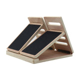 NNEOBA Wooden Slant Board - 4 Angle Yoga Accessory