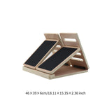 NNEOBA Wooden Slant Board - 4 Angle Yoga Accessory