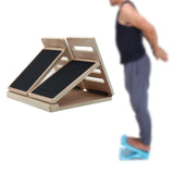 NNEOBA Wooden Slant Board - 4 Angle Yoga Accessory