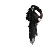 NNEOBA Handmade Halloween Skull Door Wreath