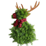 NNEOBA Christmas Reindeer Wreath Door Hanging Pine Spruce Decor