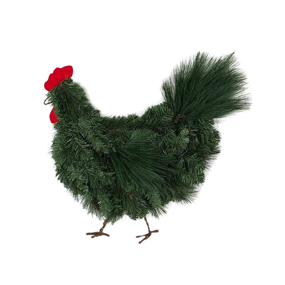 NNEOBA Christmas Chickenhead Pine Cone Decorative Garland Wreath