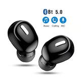 NNEOBA Wireless Bluetooth 5.0 Earphone with Mic – Single In-Ear Sports Headset
