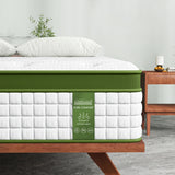 BedStory 34cm Single Latex Hybrid Mattress Medium Firm - 5 Zone Pocket Spring Bed for Pressure Relief Motion Isolation