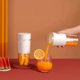 NNEOBA Mini Portable Electric Fruit Juicer Machine